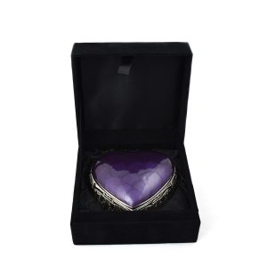 heart cremation urn with box