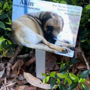 Forever Ours Garden Stake Memorial Ceramic Photo 3