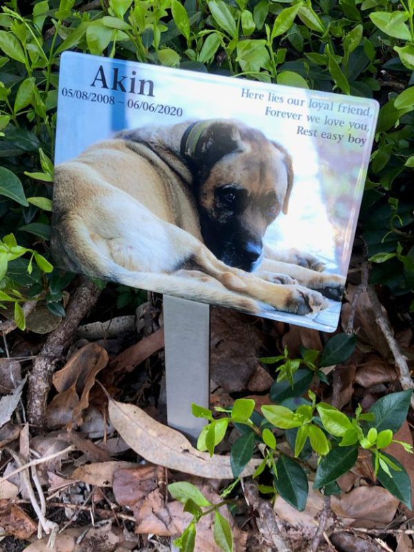 Forever Ours Garden Stake Memorial Ceramic Photo 3