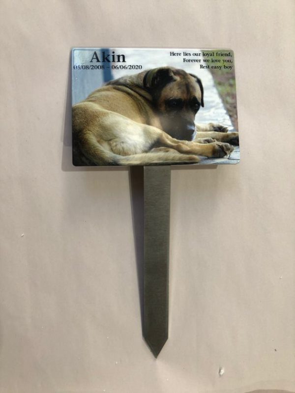 Forever Ours Garden Stake Memorial Ceramic Photo 4