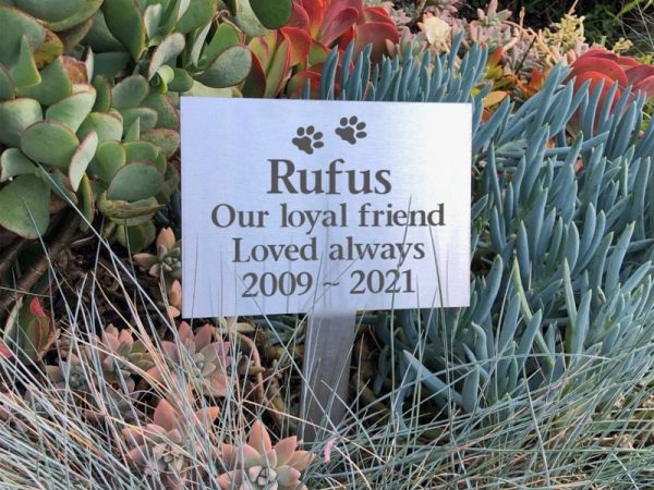 Forever-Ours-pet-garden-stake-memorial-stainless-steel-02